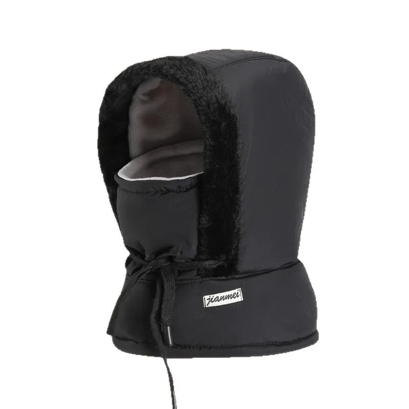 3-in-1 Windproof Warm Winter Fleece Hood Ski Mask Cold Weather Outdoor Protection Balaclava for Skiing Snowboarding Hiking