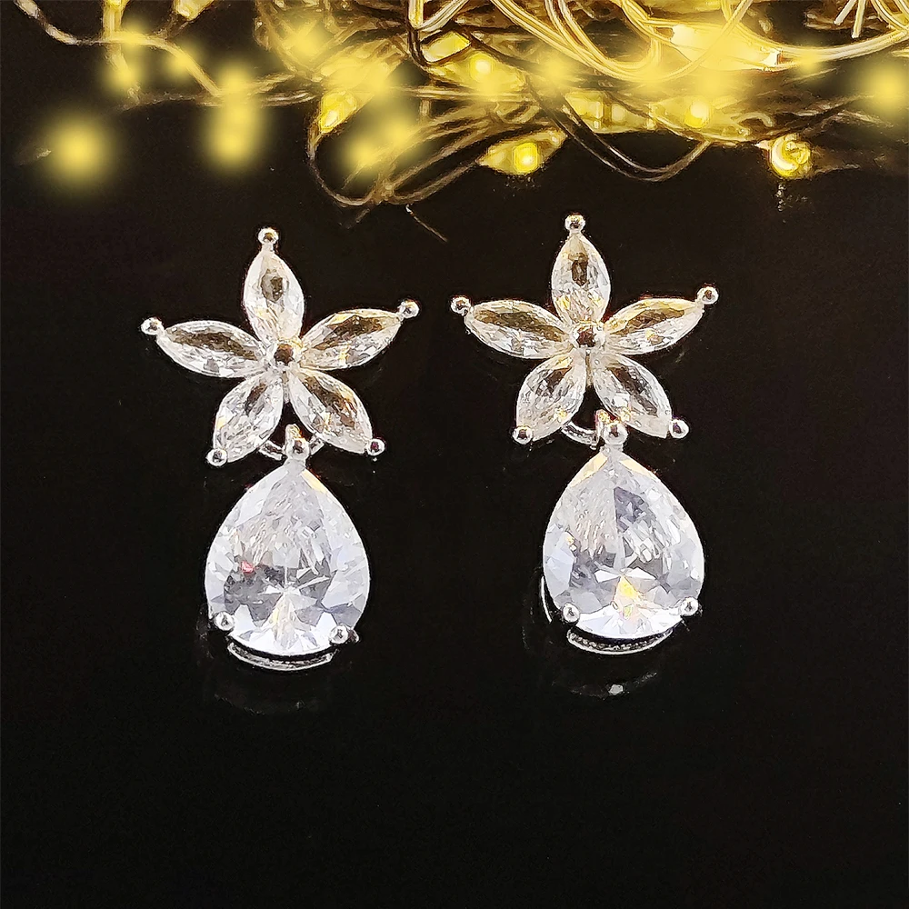 Buy DESTINY JEWEL'S Gold Plated Stone Decor Star Four-Leaf Clover Korean  Earrings (Black) Cubic Zirconia Alloy Earring Set () Online at Best Prices  in India - JioMart.