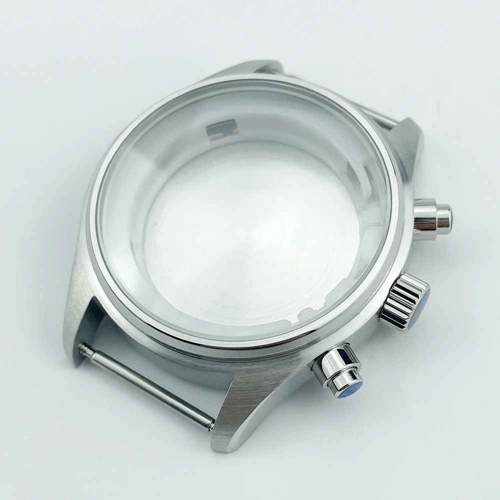 Solid Stainless Steel Pilot Chronograph Watch with Sapphire Crystal - 43mm Case, 5ATM Water Resistance, Miyota Movement