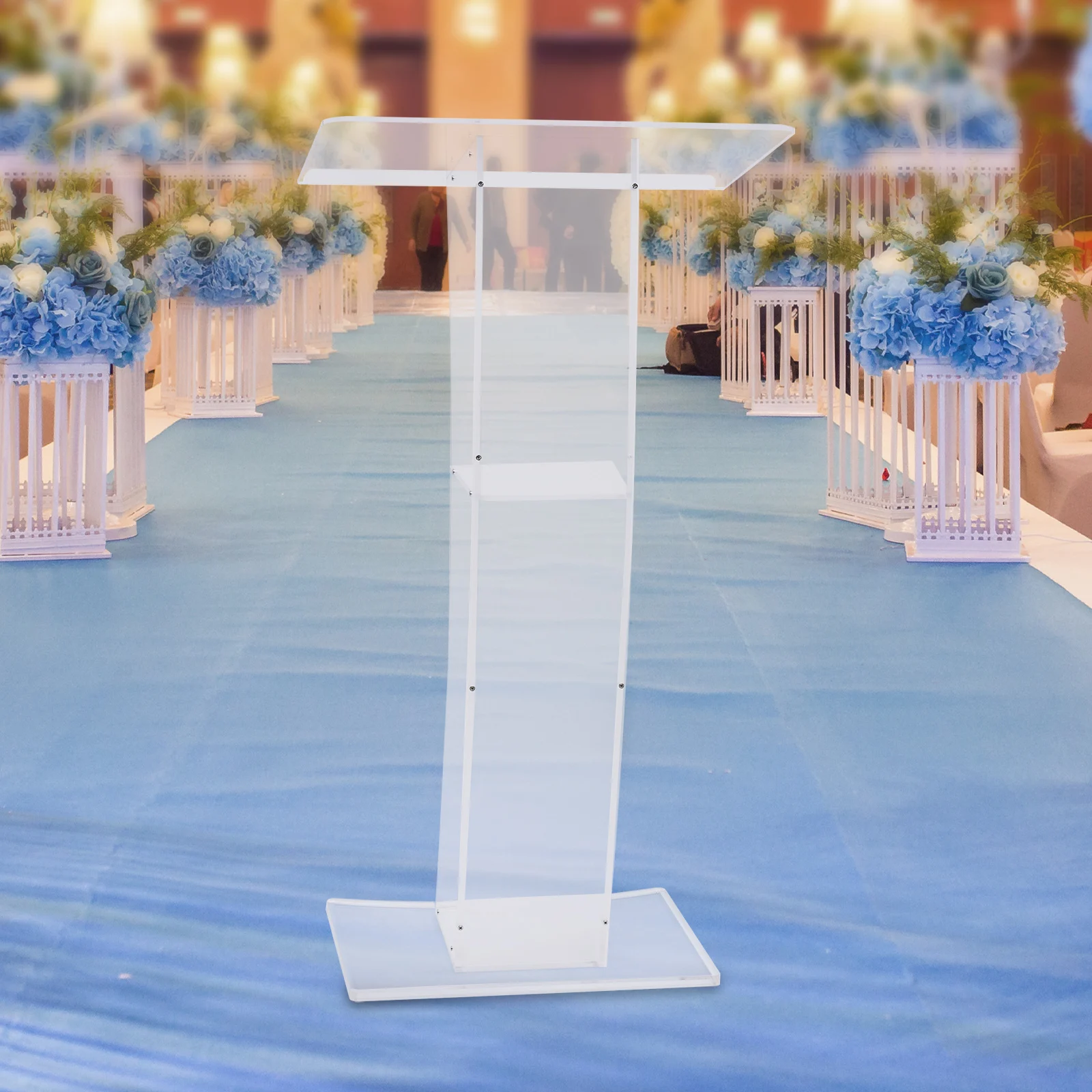 Clear Acrylic Podium Church Pulpit Plexiglass Lectern Debate Podium Conference