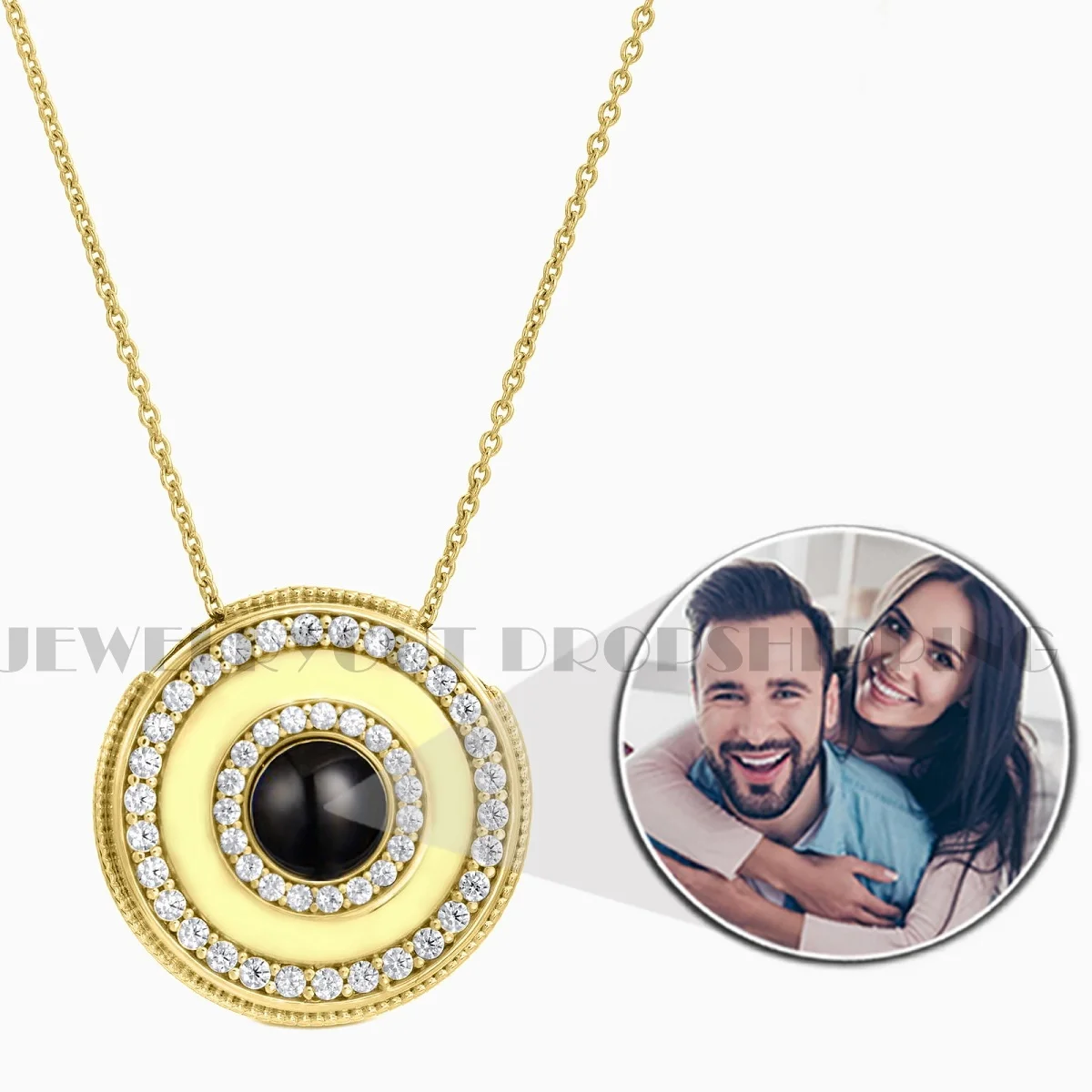 Personalized Photo Projection Necklace 