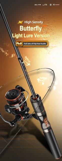 Histar Butterfly II FUJI BFS Bait Finesse System 1.5-1.8m Fast Action Long  Casting Crossline Carbon UL Fishing Rod & Reel Combo - AliExpress