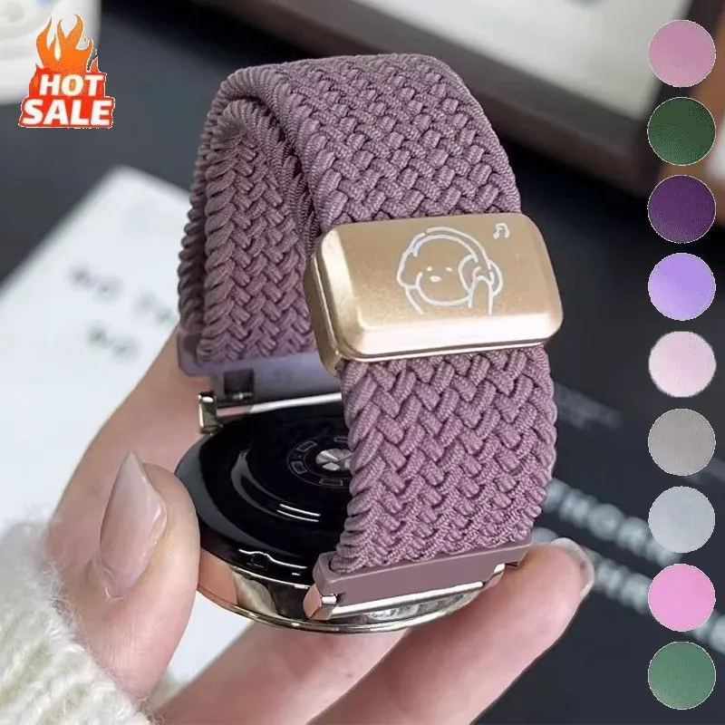 Nylon Braided Strap with Magnetic Buckle Bracelet