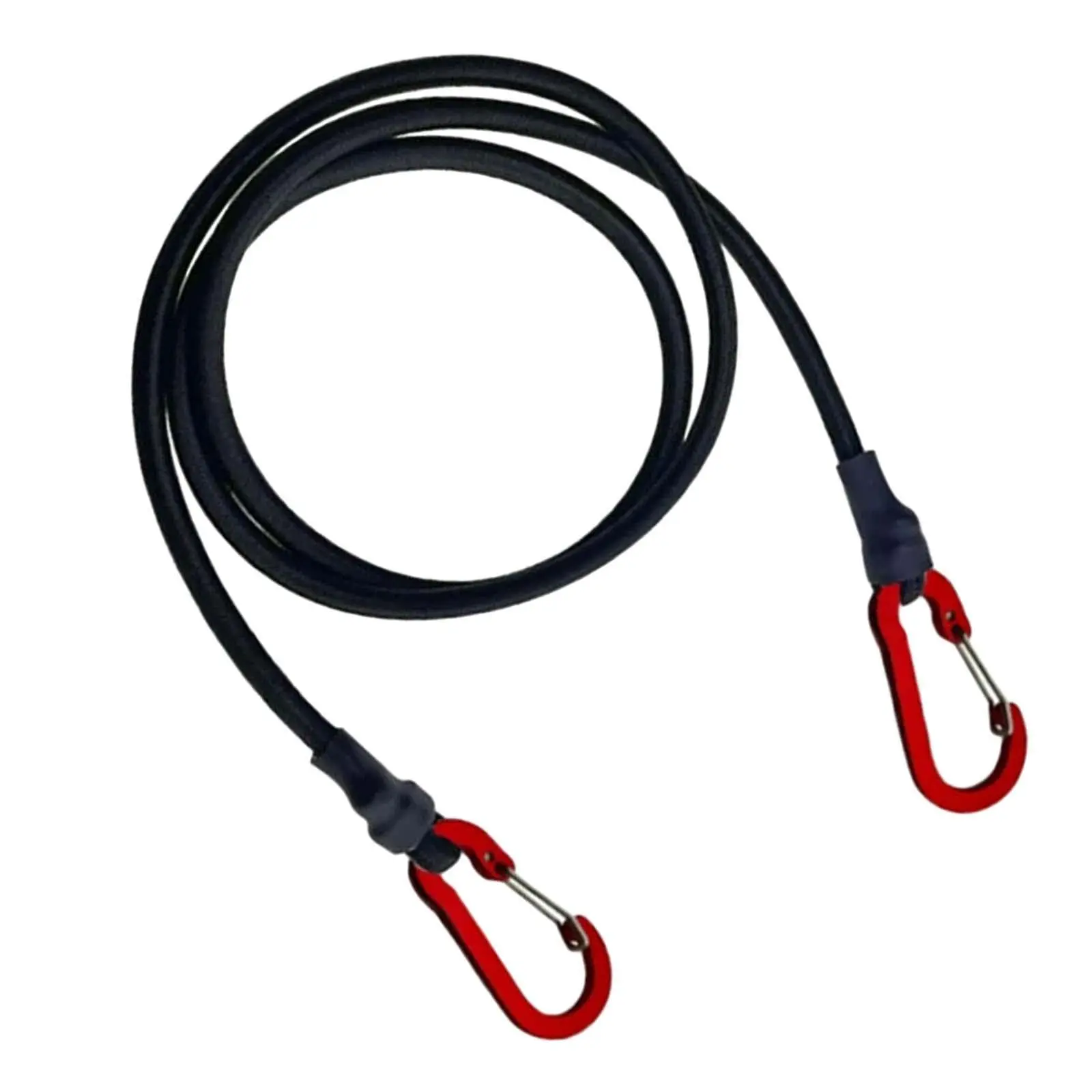 Heavy Duty Bungee Cord Elastic Tie Strap String Carabiner Hooks Kayak Cycling Luggage Packing Ropes Camping Accessories
