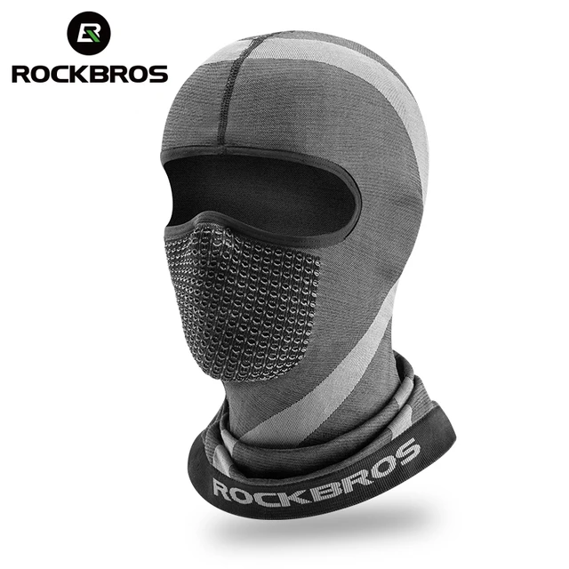 Bonnet et cagoule de cyclisme GENERIQUE ROCKBROS Cagoule Courte de Vélo -  Masque Automne/Hiver Homme Femme Moto - Coupe-Vent/Respirant/Élastique -  Noir