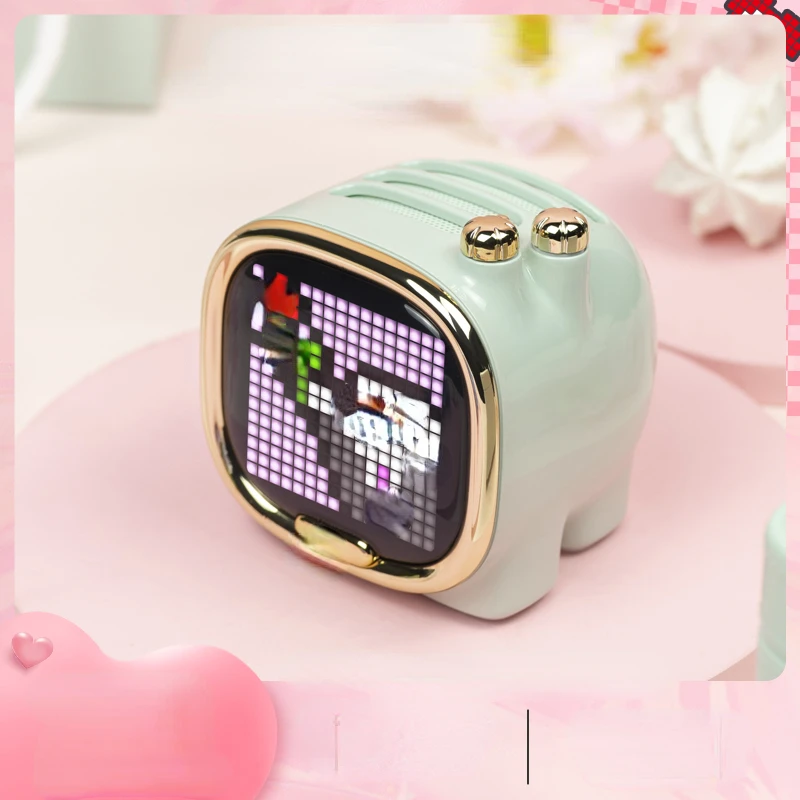 

Pixel Wireless Bluetooth Speaker Alarm Clock Mini Portable Small Audio