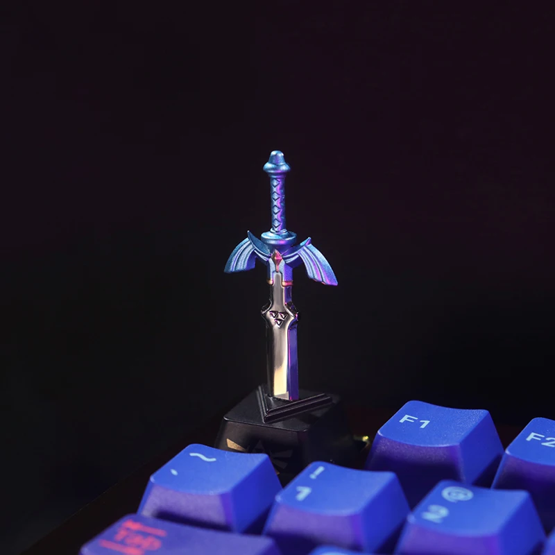 Anime Espada Esc Keycaps Faça Você Mesmo Custom Gift Cherry mx Switch Button Cap Teclado Mecânico Zinco Alumínio Alloy Metal Keycaps - Imagem 2