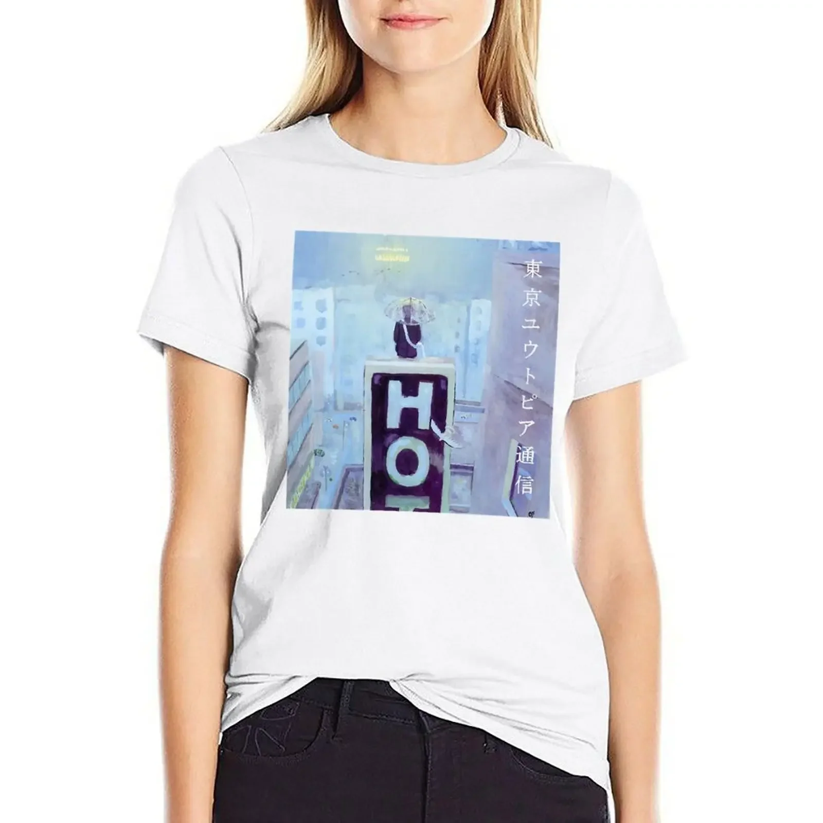 

Lamp Band - Tokyo Utopia Telecommunications T-shirt hippie clothes tops cute clothes tshirts for Women