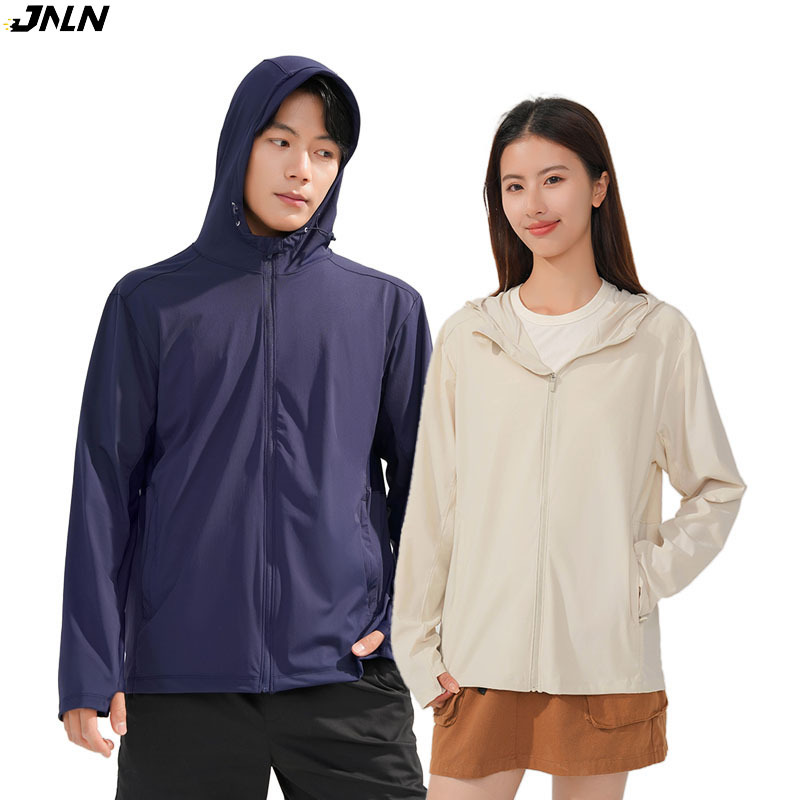 JNLN Men Women Hiking Jackets Summer Sun Protection Quick Dry Coat Unisex Outdoor Camping Trekking Climbing Clothes Elasticity