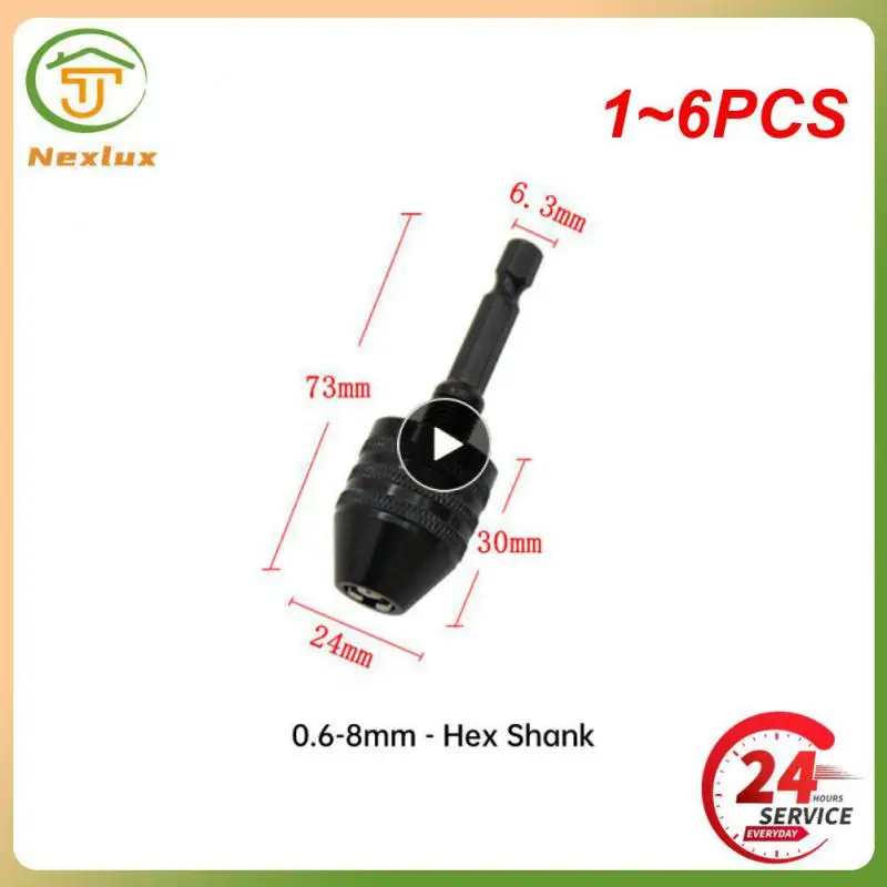 

1PCS Drill Chuck Keyless Screwdriver Impact Driver Adaptor Electric Micro Motor Clamp Mini Chuck Fixture Hex Shank Drill Bits