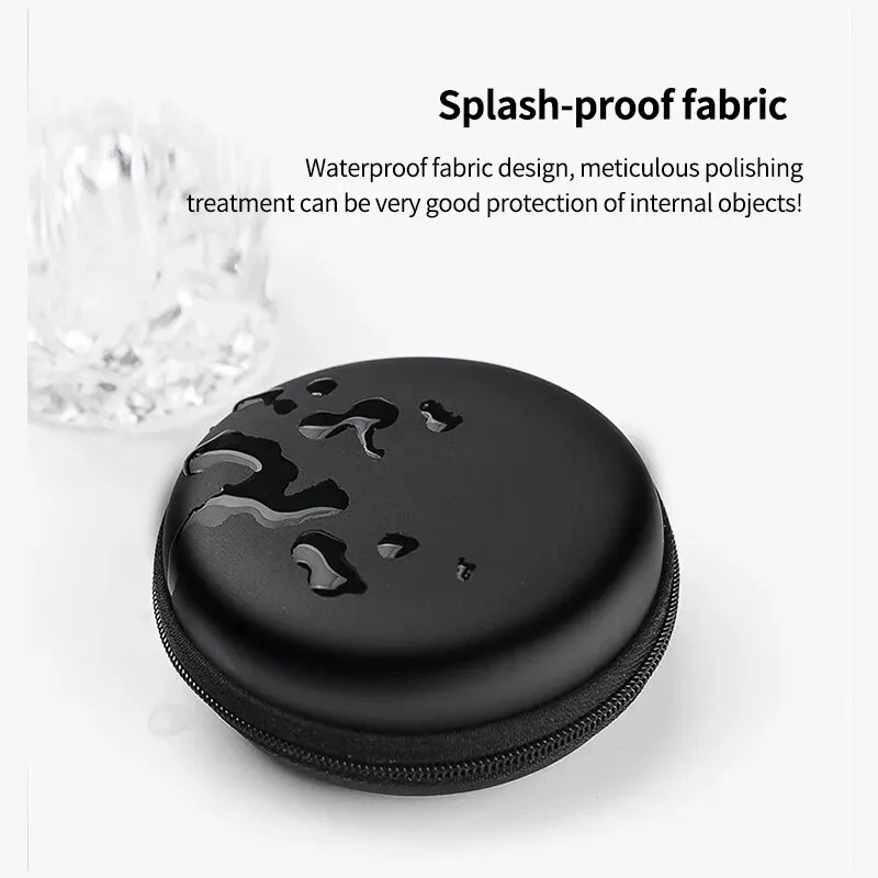 Compact Shockproof Headphone Carrying Case - Mini Travel Storage Bag
