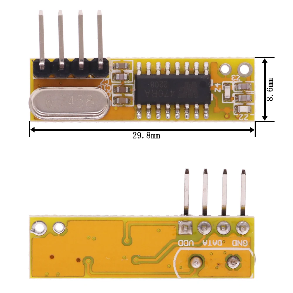 Lot De 5 Modules Récepteur Radio 433Mhz RXB12 Pour Arduino / AVR - Superhétérodyne - Neufs