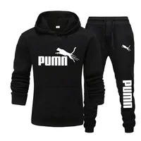 Nouveaux ensembles de vêtements de sport décontractés pour hommes, sweat-shirts à capuche et pantalons décontractés pour l'automne et l'hiver, jogging de plein air, mode sportive décontractée 1