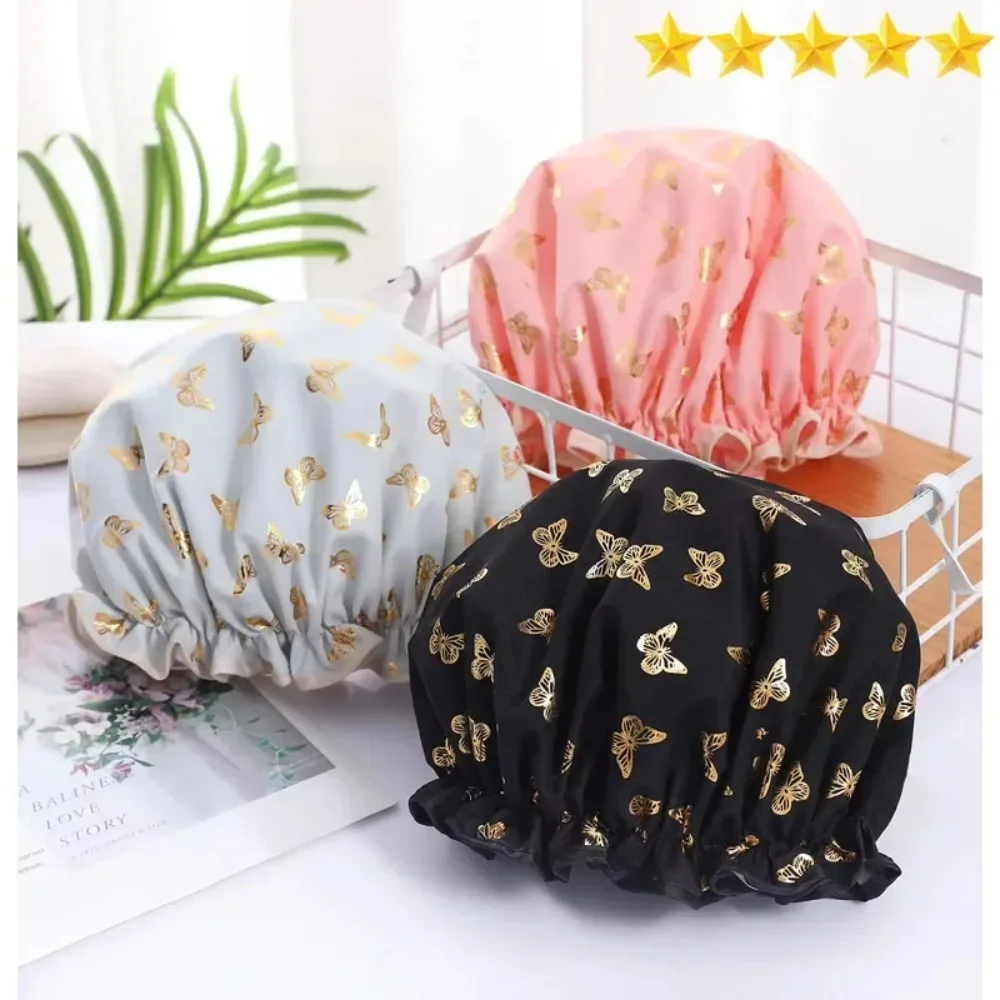 Shower Caps Waterproof Donuts for Hair Bathing Cap for Women Swimming Cap Shower Shower Suit Bonnet Douche