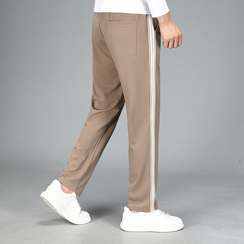 Description Picture 5 of itemNew Men's Nest Bee Drawstring High Quality Contrast Striped Pants Elastic Sports Pants Fashion Casual Pants
