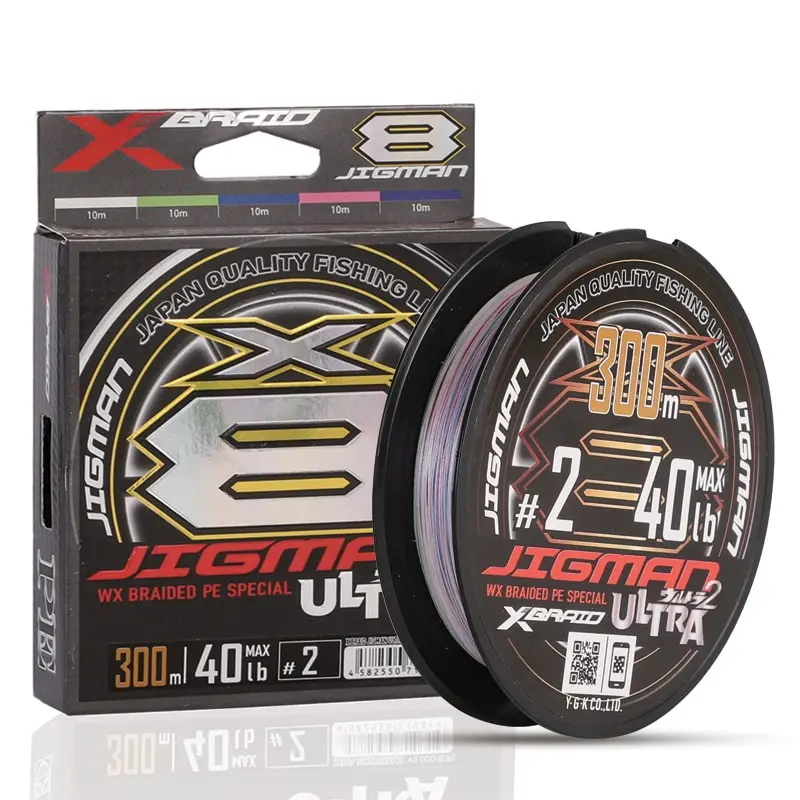 Xbraid Jigman X Braid Ultra X8 Pe Lenza Multicolore Ad Alta Resistenza Ocean Fishing Line 200M 300M Per Jigging