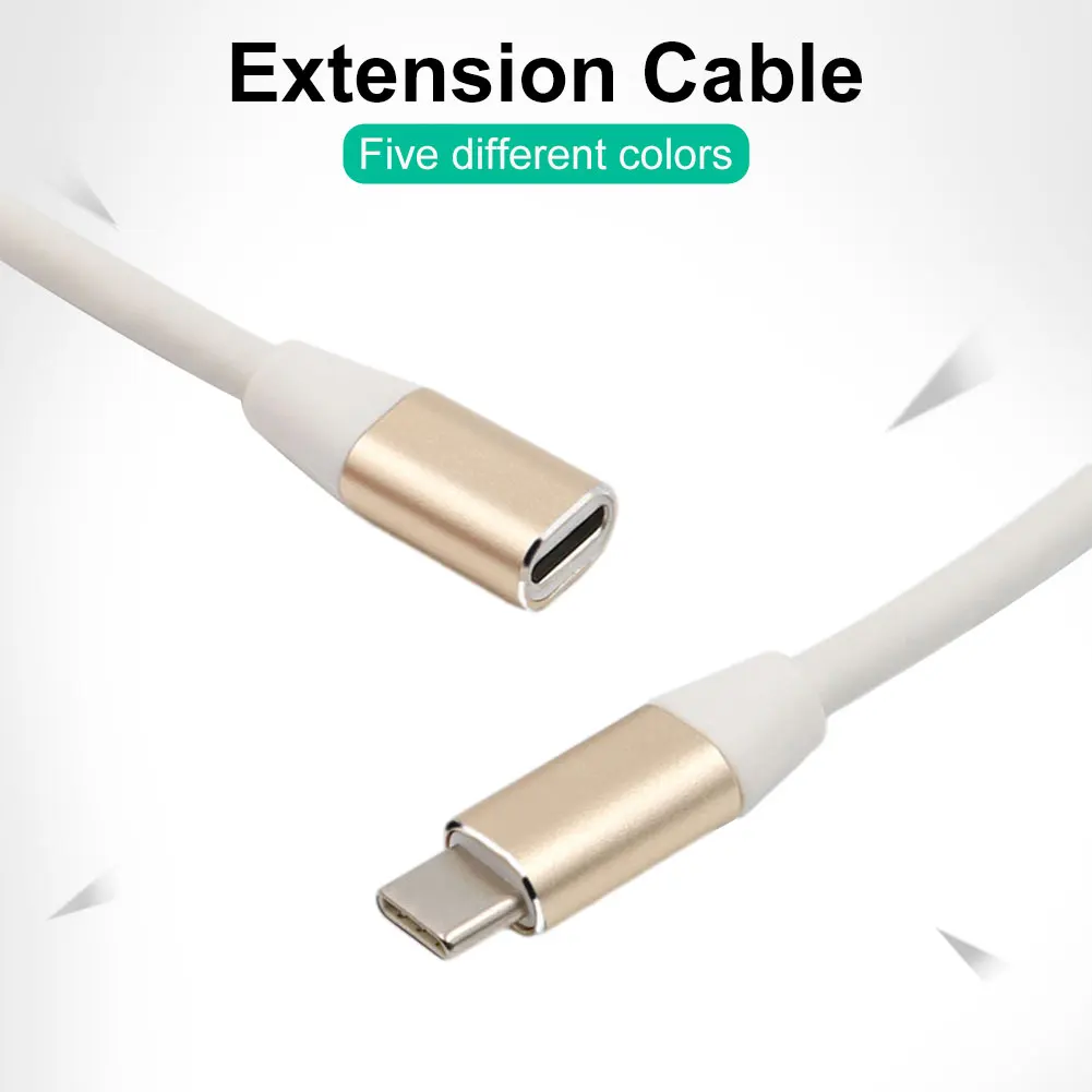 

24-контактный Удлинительный шнур типа C штекер-гнездо Удлинительный шнур Тип C для зарядки и передачи данных аудио и видео полнофункциональный Удлинительный шнур 1 м