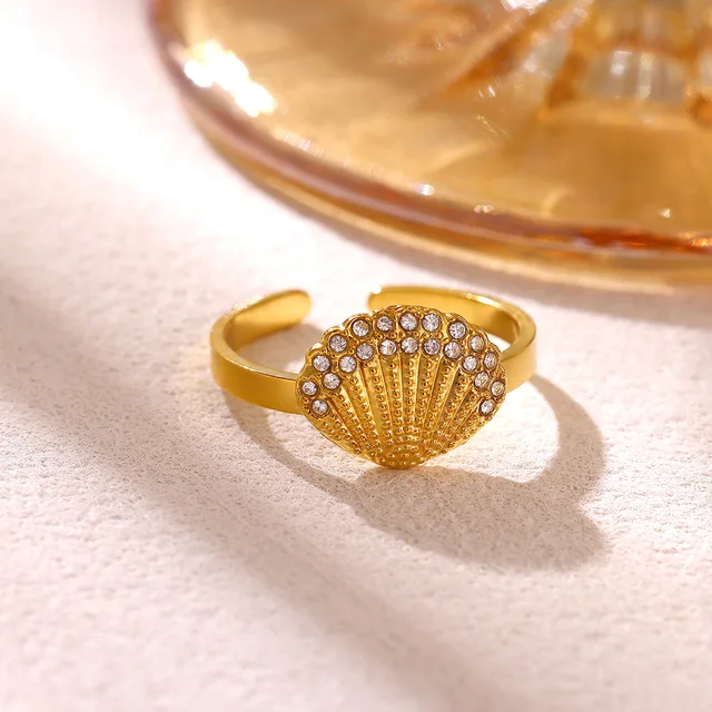 Bague d'été imperméable couleur or rose pour femmes, anillos romantiques en forme de fleur de marguerite, en acier inoxydable, cadeaux élégants pour fête