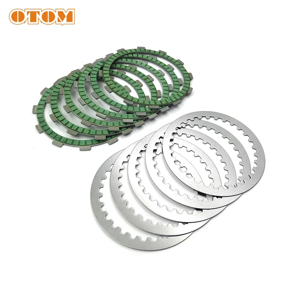 OTOM Motocycle Clutch Friction Plates Disc Set For ZONGSHEN NC250 NC450 Engine KAYO T6 BSE J5 RX3 AVANTIS Enduro MOTOLAND Motax
