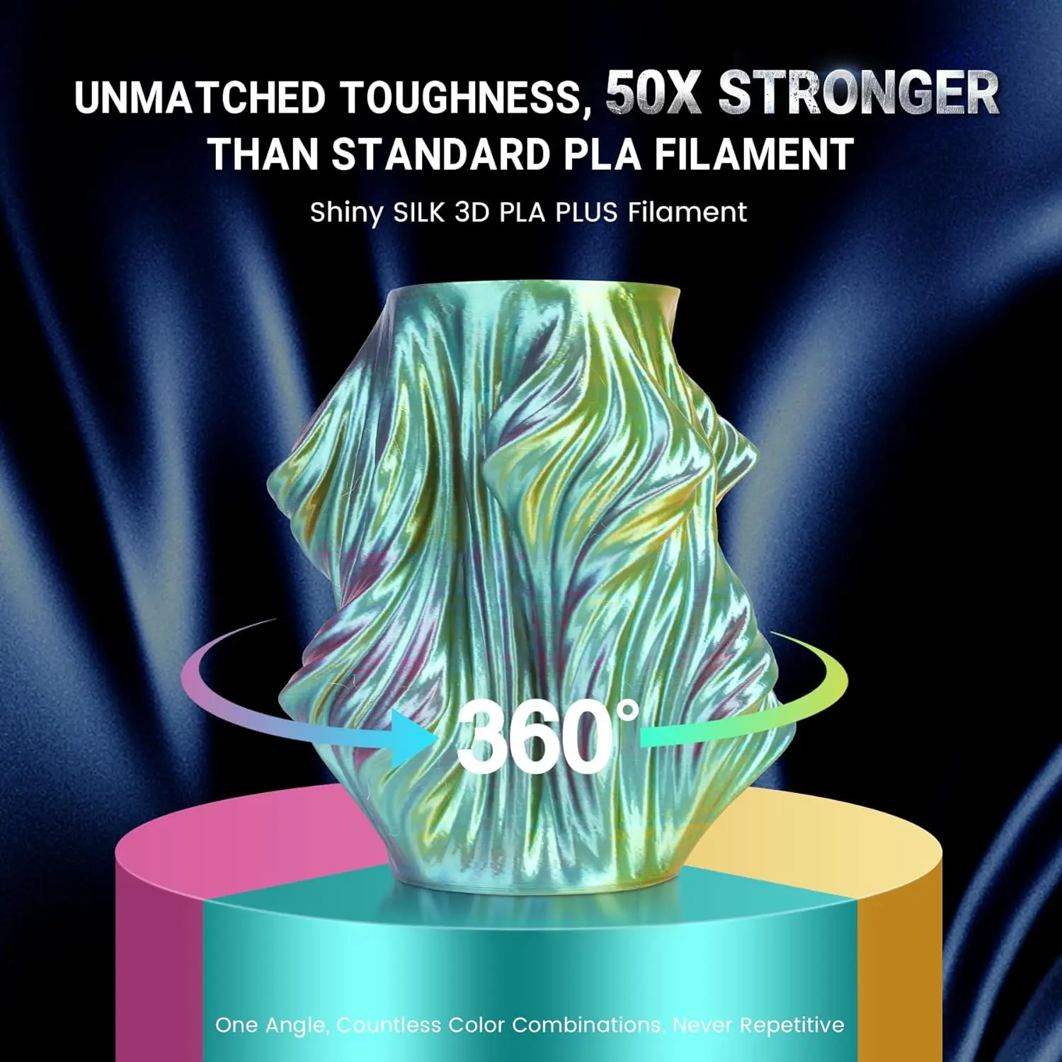 SUNLU Serte pla Többlet- 3D Nyomdász Izzószál 1.75mm ±0.02MM pla+ rabinbow dual/triple színek filaments 1kg/roll 3D prting Hozzávalók