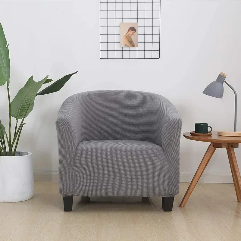 Stretch Single Seat Sofa Covers for Living Room Elastic Club Tub Chair Cover Armchair Couch Cover Furniture Protector Slipcovers