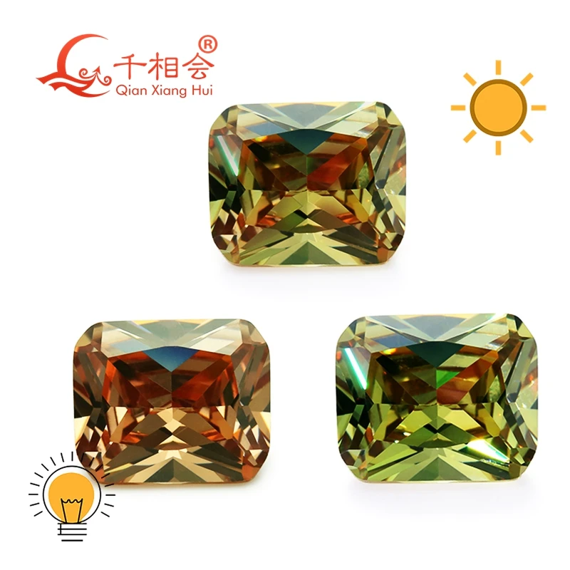 каминокомплект stone corner r std eug ao fobos bl 10x12 10x14mmmm rectangle cut corner Turkey Diaspore Gibbsite Zultanite green yellow change color cubic zirconia loose stone cz