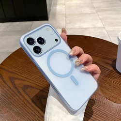 Ultra Thin Matte Magnetic Case with Wireless Charging Compatibility for iPhone 15 Plus (YFL)