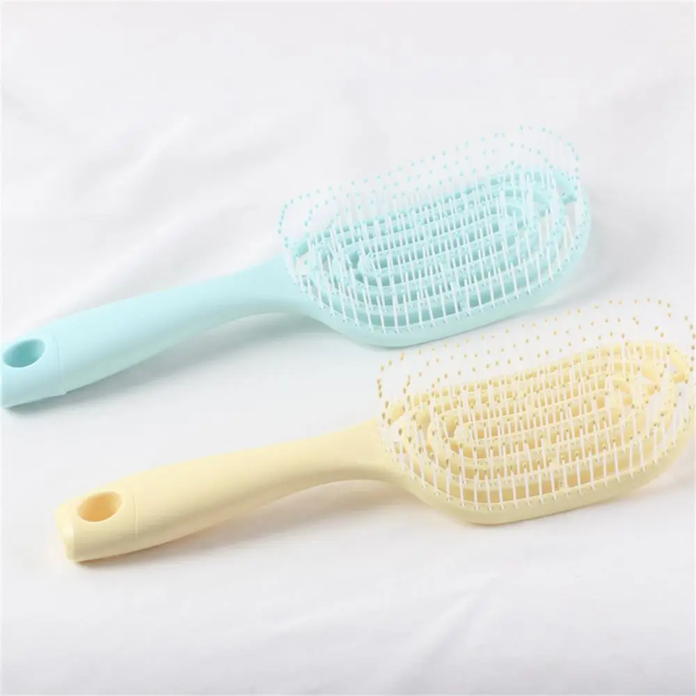 유연한 미용 헤어 스타일링 빗 부드러운 핀 마사지 빗 헤어 브러시 헤어 빗 젖은 머리와 마른 머리 모두 사용 가능
