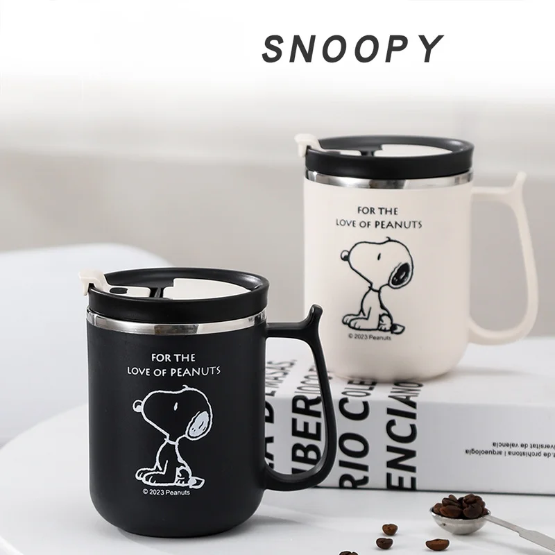 

Чашки для воды Snoopy 304, Офисная кружка из нержавеющей стали, чайная чашка, кофейные чашки, чашка для воды, детский подарок для пары