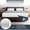 Full Size Mattress- 8 Inch Hybrid Mattress Full with High Density & Comfort Cold Foam - Eco-Friendly, Breathable Full Mattress 2