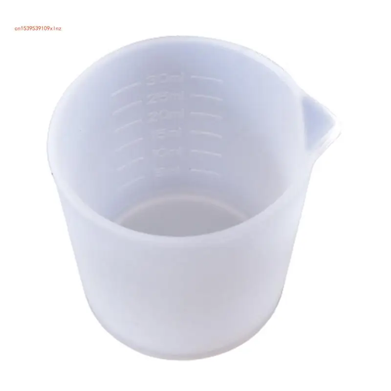 

Non-Stick Silicone Cup Silicone Measuring Cup Reusable Mixing Cup with Scale