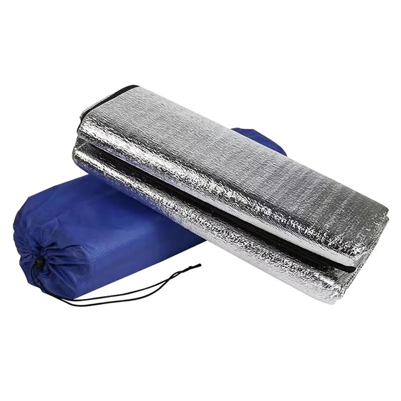 200x200 Waterproof Ground Mat Camping Double Sided Aluminium Foil Outdoor Hiking Beach Picnic Mats Sleeping Pad Blanket