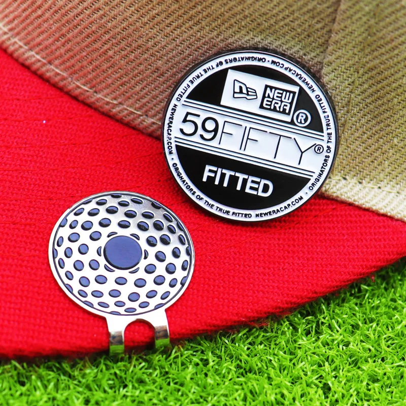 New creative metal enamel ball marker with golf accessories