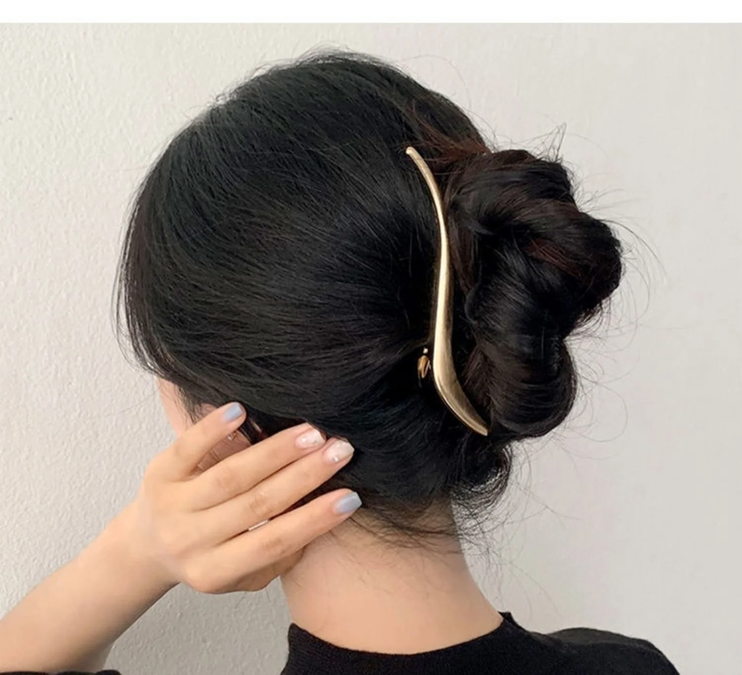 Koreanische Feste Metall Haar Clip Pin Mode Einfache Haarnadel Barrettes Elegante Haar Klaue Hairgrip Headwear Für Frauen Haar Zubehör – Detail 15