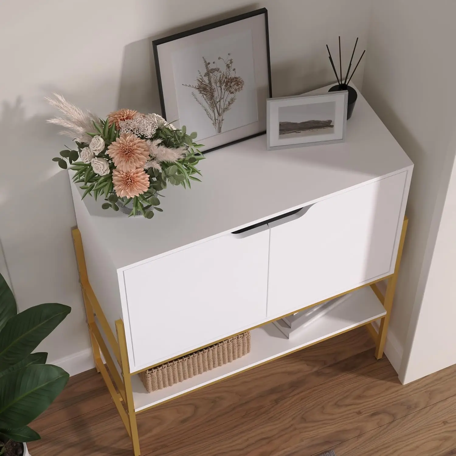 Record Player Table, Industrial Record Player Stand, Medieval Turntable Stand, Small Bar Cabinet with Open Shelf