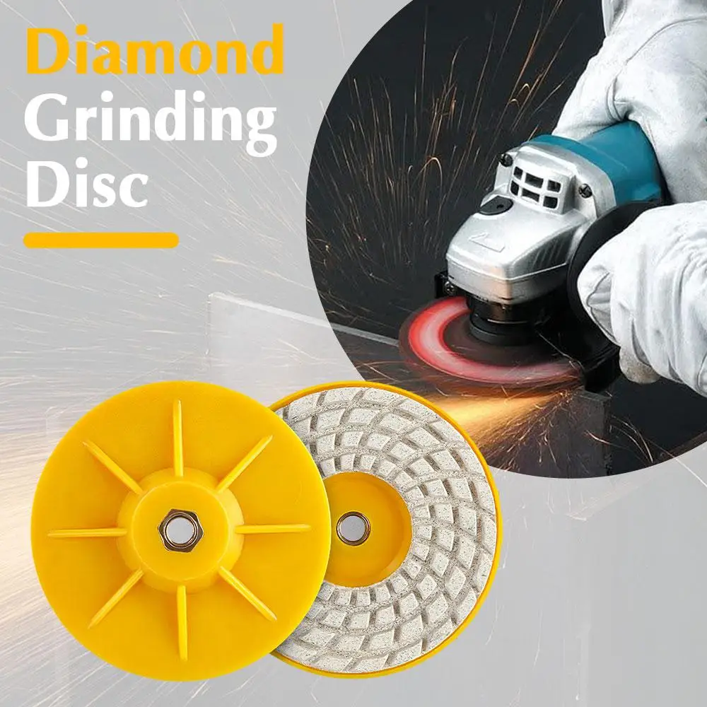 

Diamond Grinding Disc 100mm Tile Trimming Dry Grinding Chamfer Edge Polishing Plate Stone Grinding Glass Slate Marble D8F6