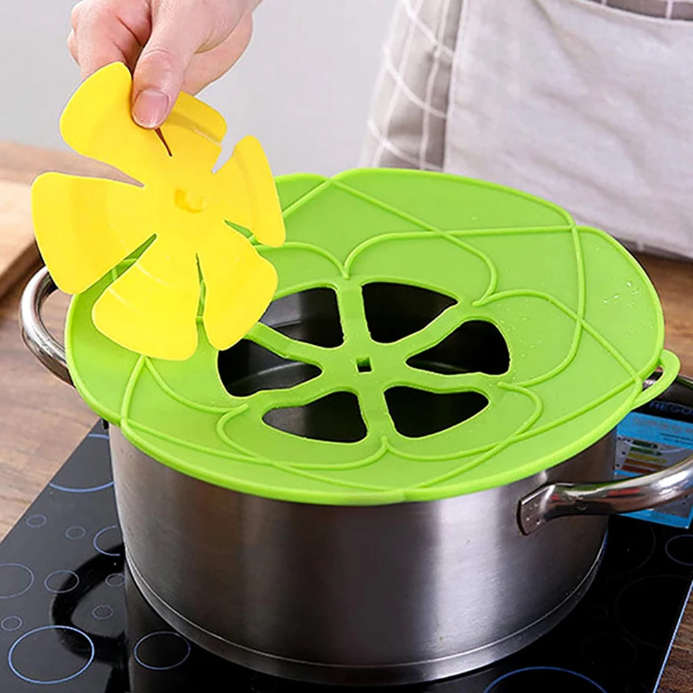 1PC Silicone Lid Spill Stopper Multifunctional Microwave Splash