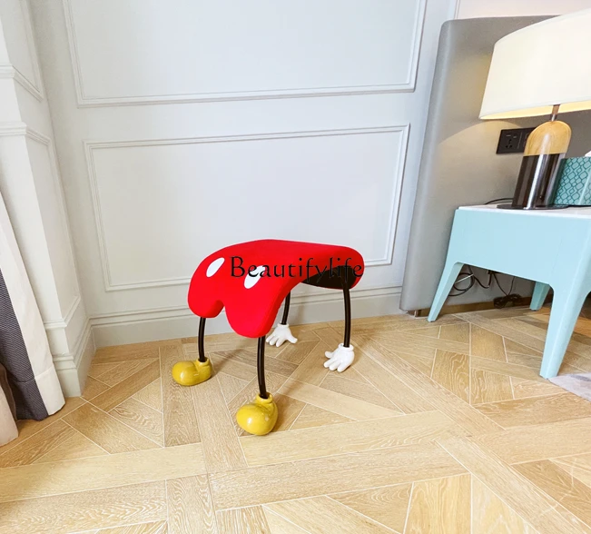 

Home Cartoon Seat Bedroom Dressing Stool Shop Decoration