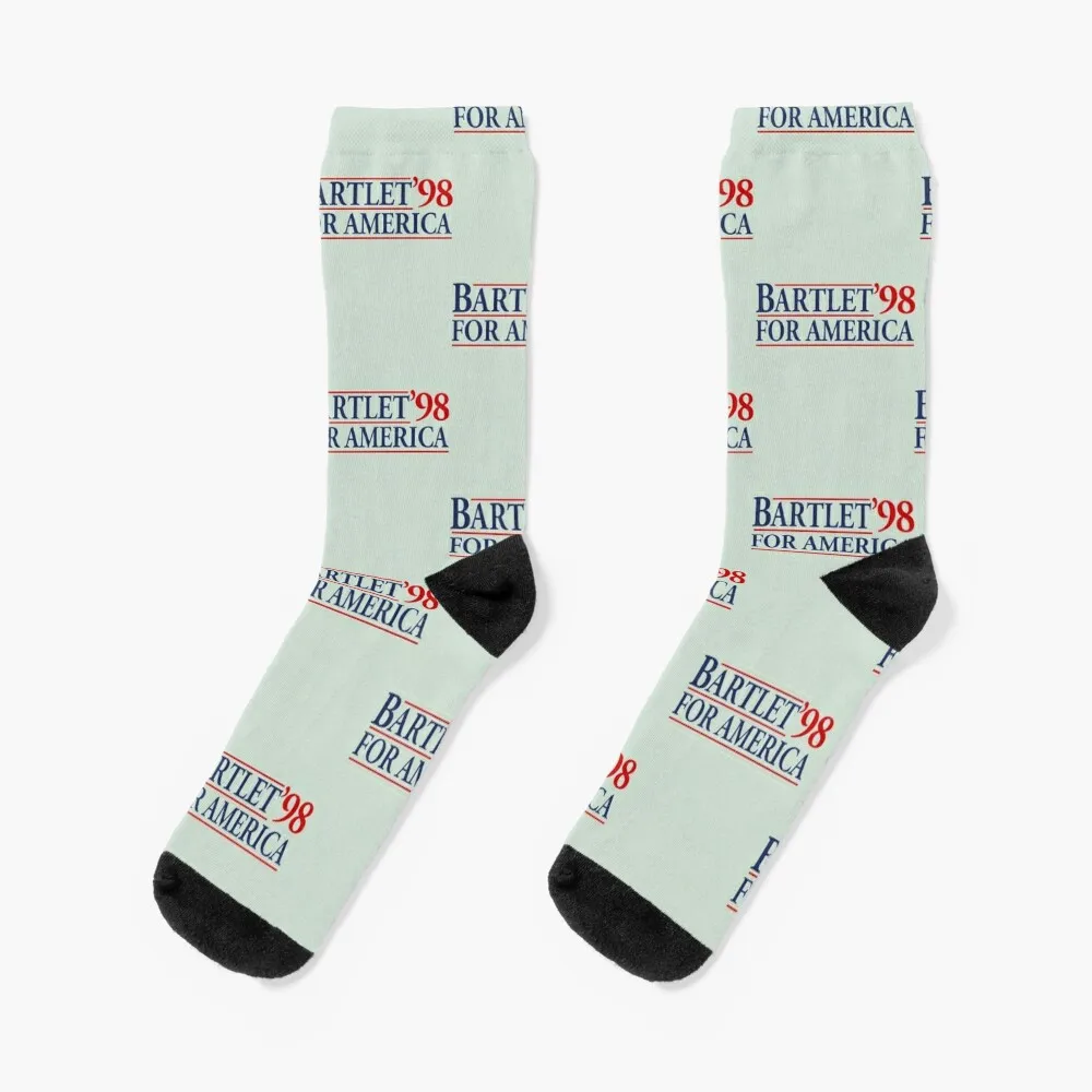 

West Wing Bartlet For America 1998 Socks cool Men's crazy Wholesale Men Socks Women's