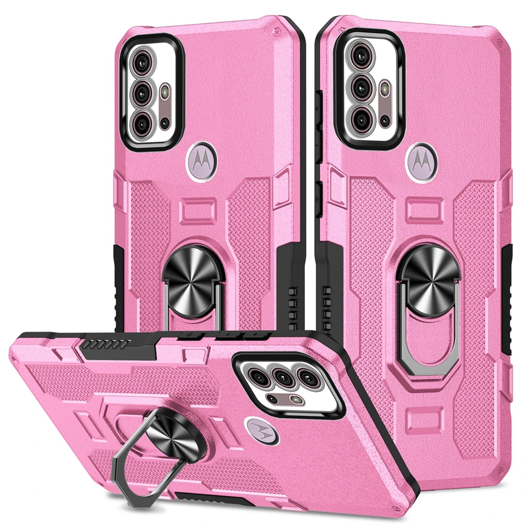 Shockproof Armor Phone Case with Camera Protection and Ring Cover