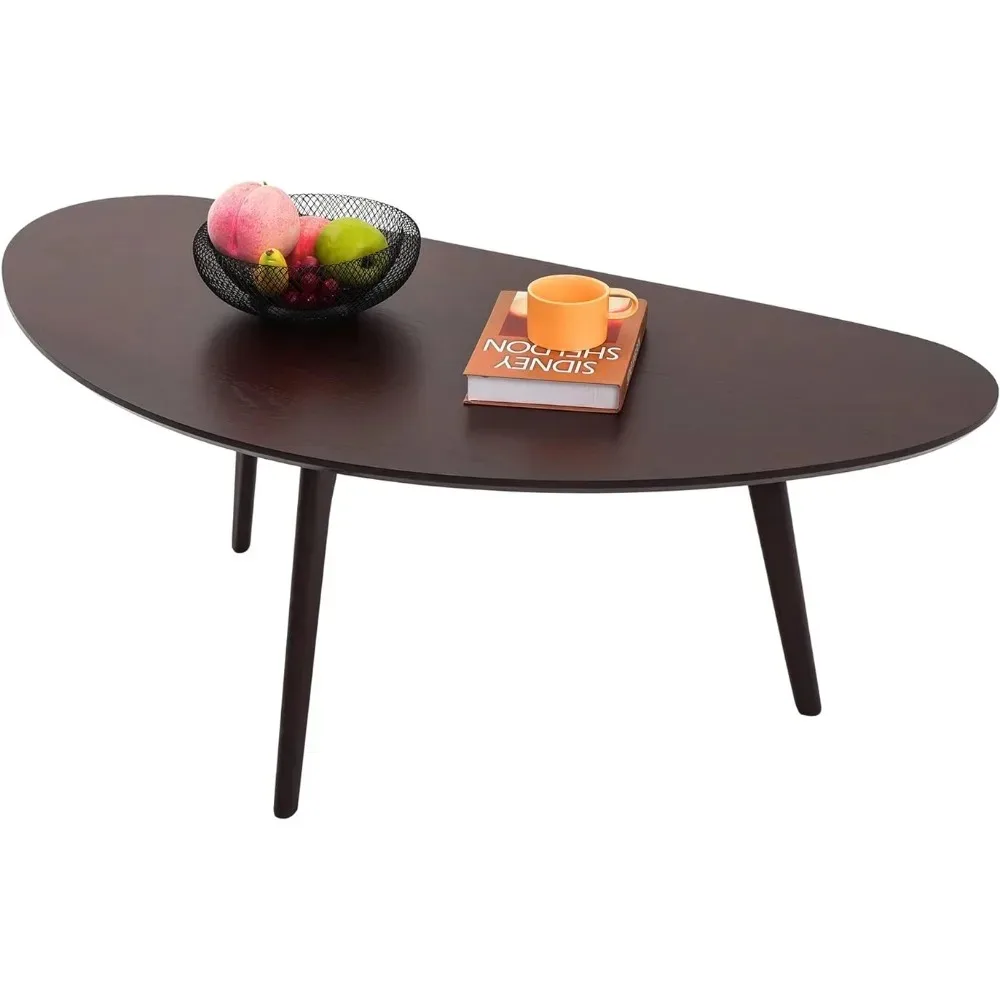 

Small Oval Coffee Table for Living Room Home Organizer Shoe Rack Mango Tabletop Mid Century Modern Coffee Table Espresso Shelf