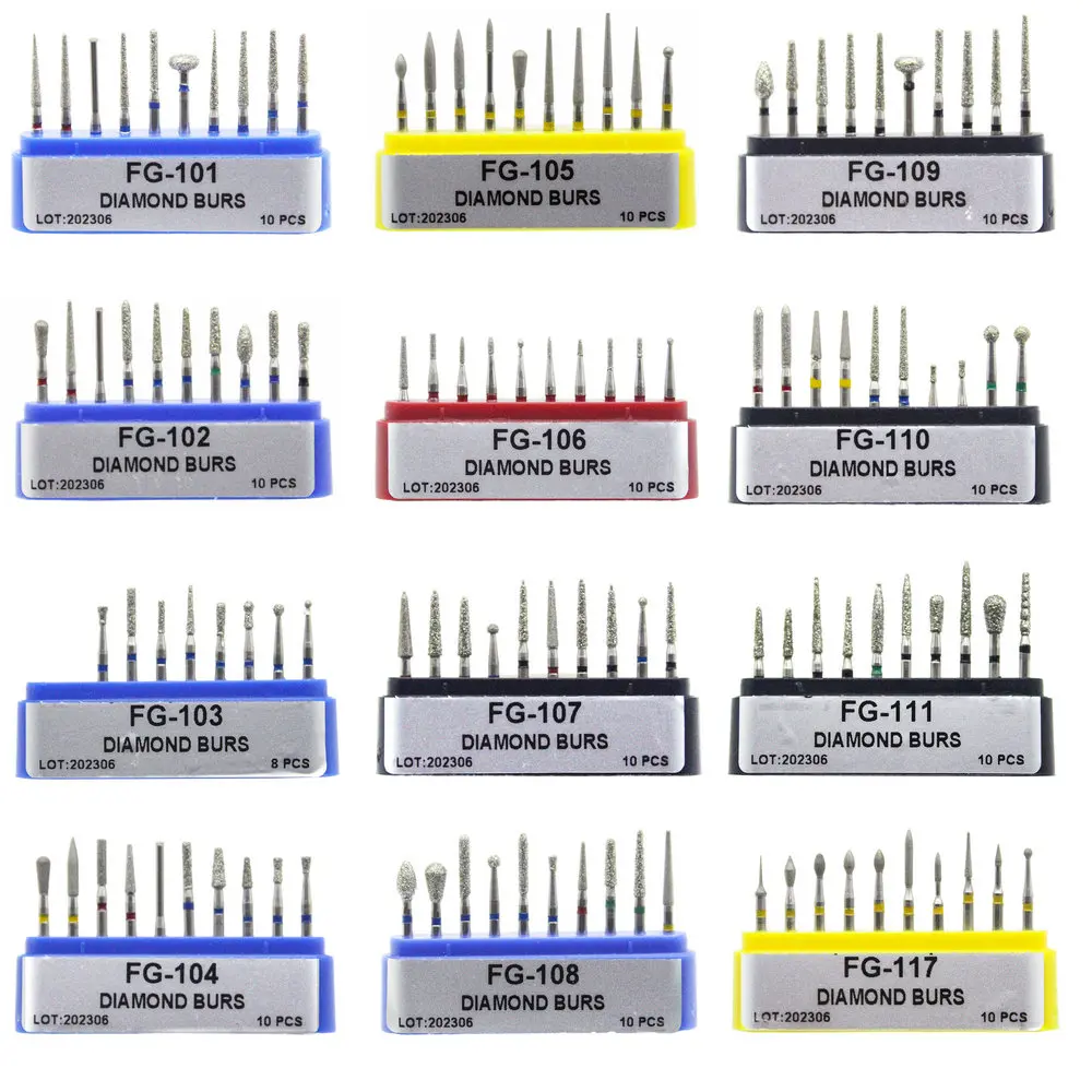 Unbranded High Speed Dental Handpieces Diamond Bur Round Multi Use Unbranded High Speed Dental Handpieces Diamond Bur Round Multi Use