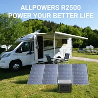 Station d'alimentation portable ALLPOWERS R2500 1920Wh 2500W, générateur solaire et panneaux solaires SP037 400W / 2X400W, chargeur solaire pour le camping 2