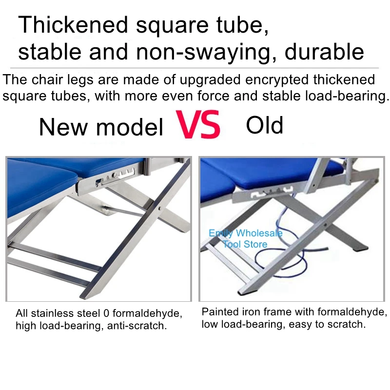 Chaise pliante dentaire léger facultatif pompe à air turbine portative réglable simple orale de clinique dentaire chaise