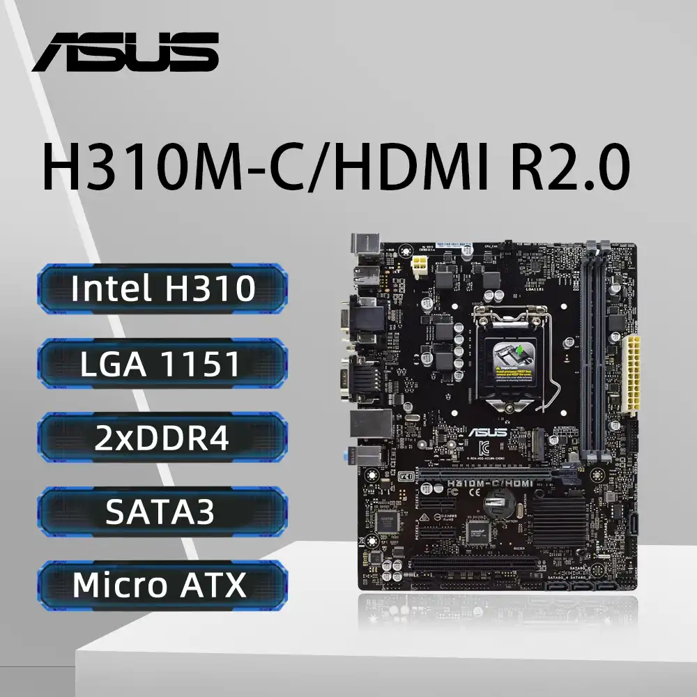 CPU intel i5 8400 asus h310m Asus Prime H310M-C MicroATX