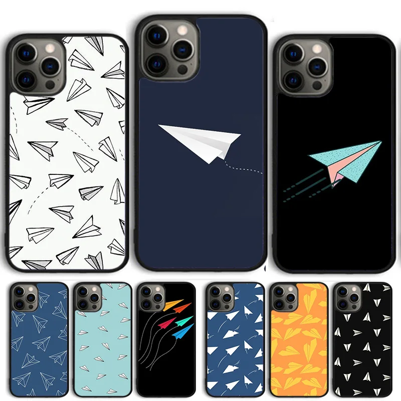 Travel The World Paper Plane Aircraft Phone Case Per Iphone 14 15 13 12 Mini X Xr Xs Max Cover Per Apple 11 Pro Max 6S 8 7 Plus