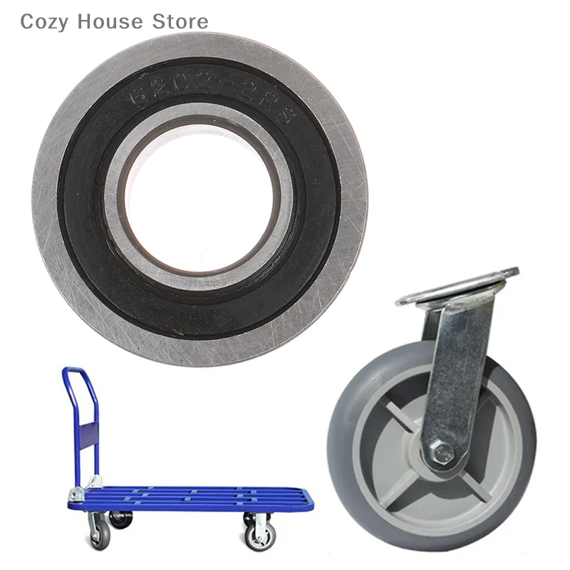 

F6202 Wheelbarrow Bearing 16*35*11 mm For Push Truck Garden Trolley Garden Cart Wheel Flange Ball Bearings Accessories