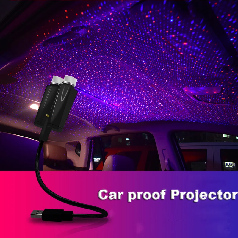 

Светодиодный проектор звездного неба, 5 в постоянного тока, питание от USB, лазерный проектор Galaxy Star, ночная лампа для автомобиля, атмосфера на крыше, комнатный Потолочный декор