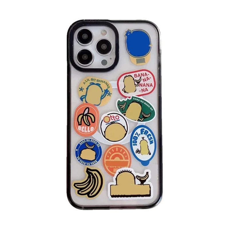

MagSafe Acrylic Banana Phone Case Cover for iPhone 11 12 13 14 15 Pro Max Case for iPhone 15 ProMax