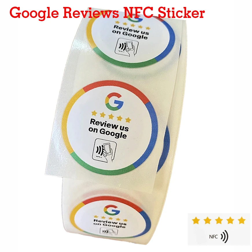 구글 리뷰용 NFC 스티커, 구글 탭, 리뷰용 카드, 리뷰용 PVC 소재, 내구성 높임, 20 개